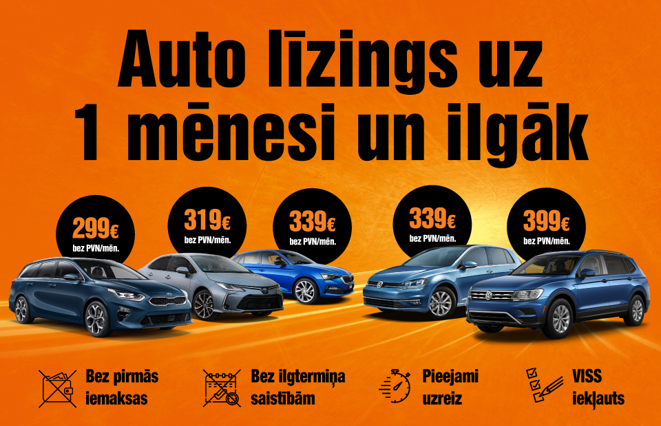 Car leasing for 1 month or longer from SIXT. No down payment or long-term commitment!